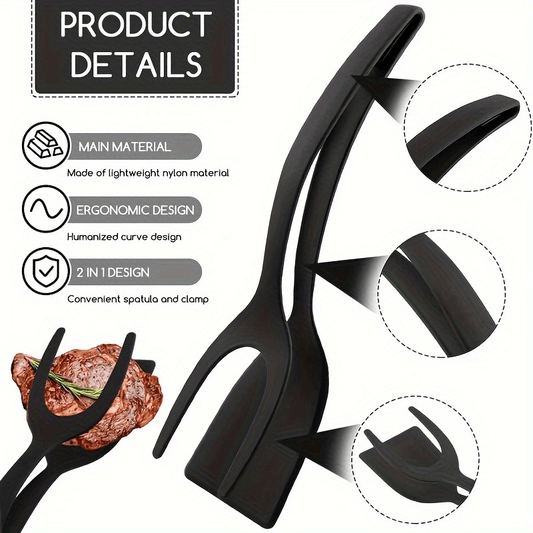 2-in-1 Multifunctional Spatula Grip Food Flip