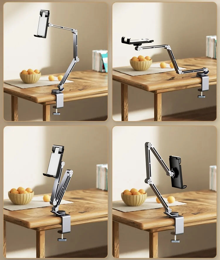 360-degree rotating adjustable and stable multifunctional aluminum alloy stand metal cantilever desktop mobile phone iPad stand
