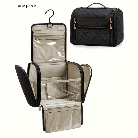 Thousand Fish Large Capacity Makeup Bag with Hanging Hook