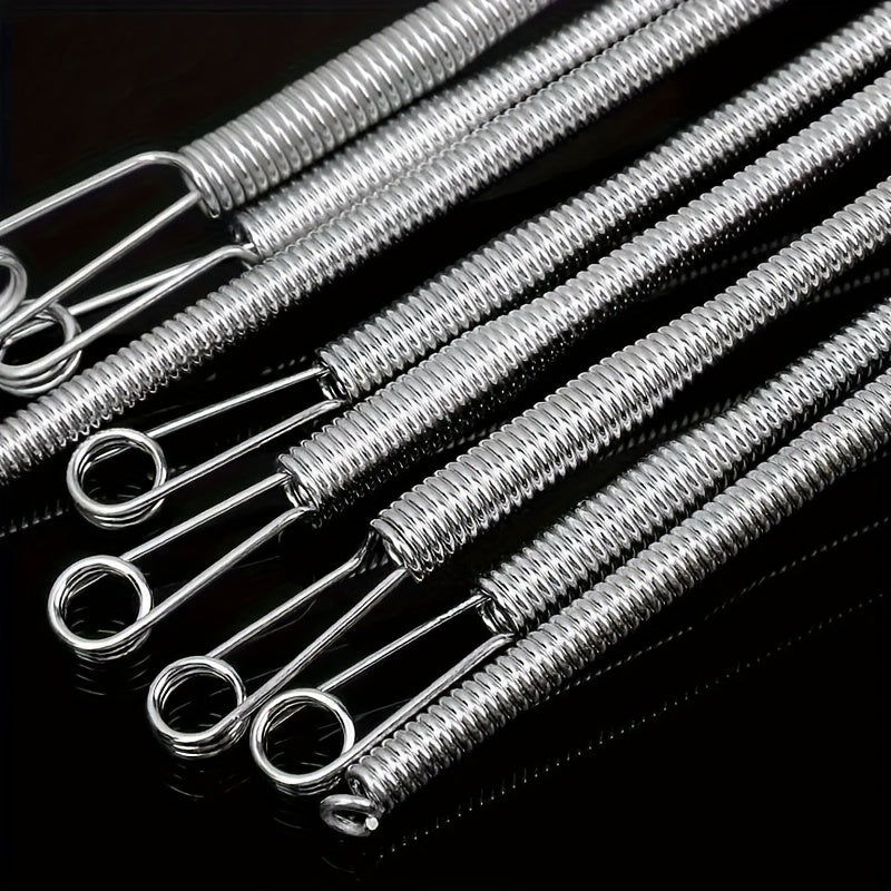 200pcs Silvery Elastic Threader - Durable Flexible Tool