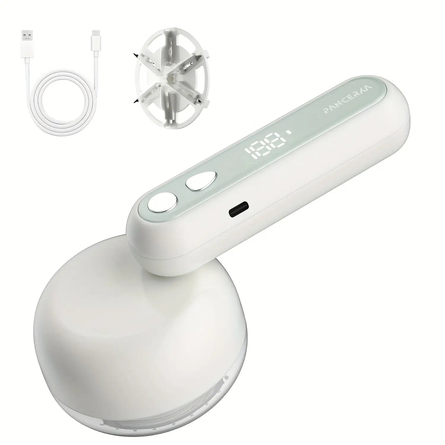 Portable Rechargeable Lint Eraser with Cleaning Brush