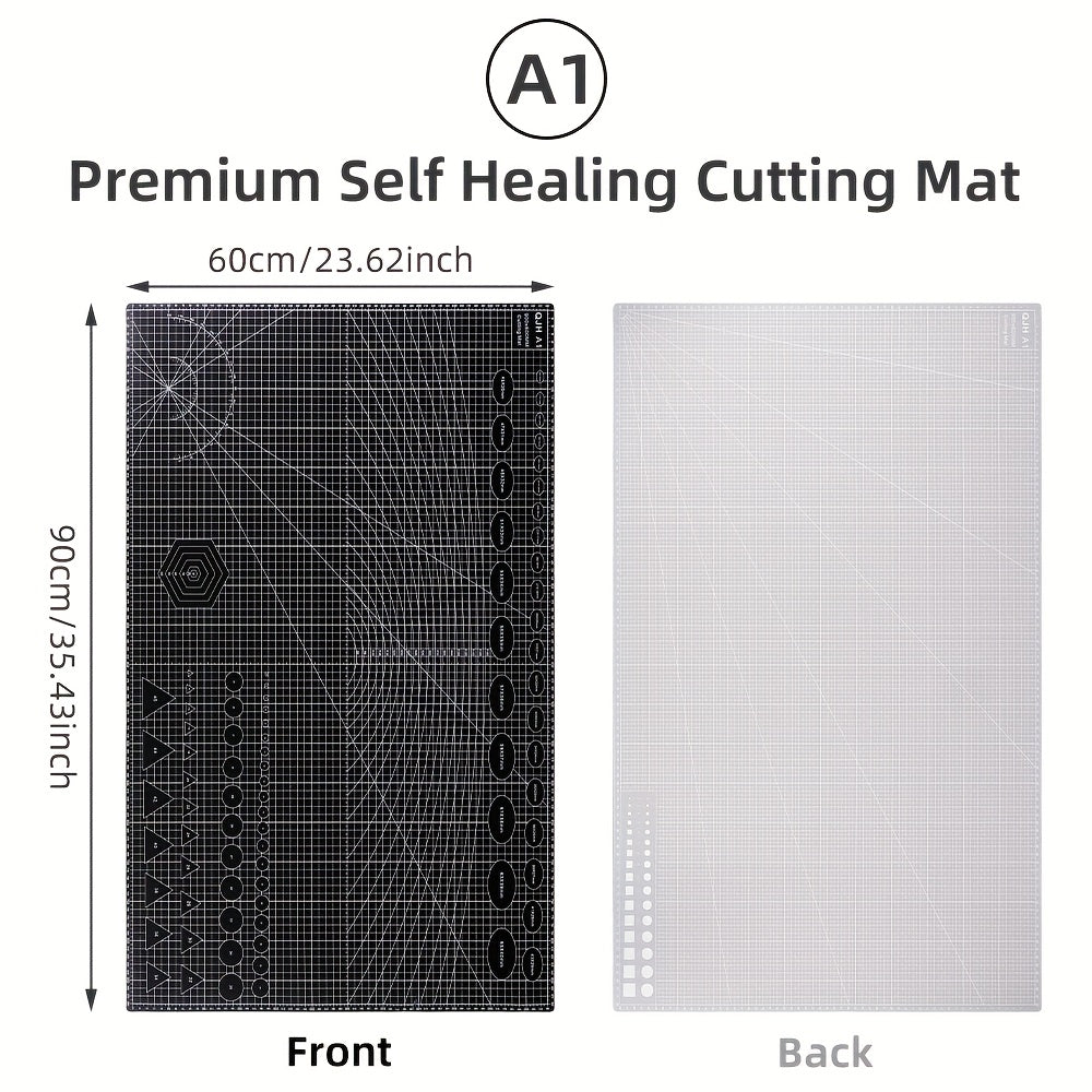 1pc A1 Size Double-Sided PVC Cutting Mat