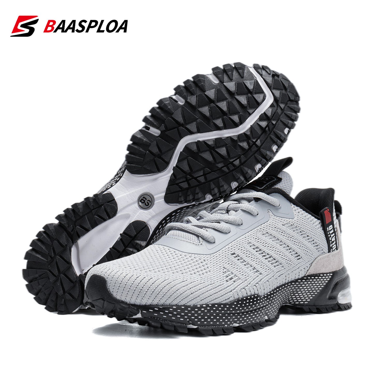 Men's casual sports shoes knitted fabric breathable