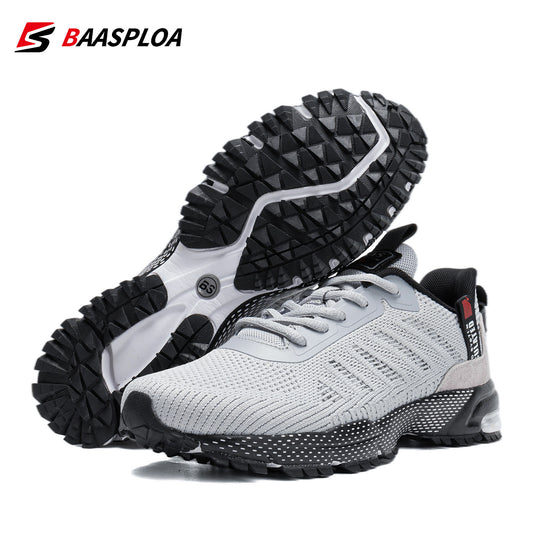 Men's casual sports shoes knitted fabric breathable
