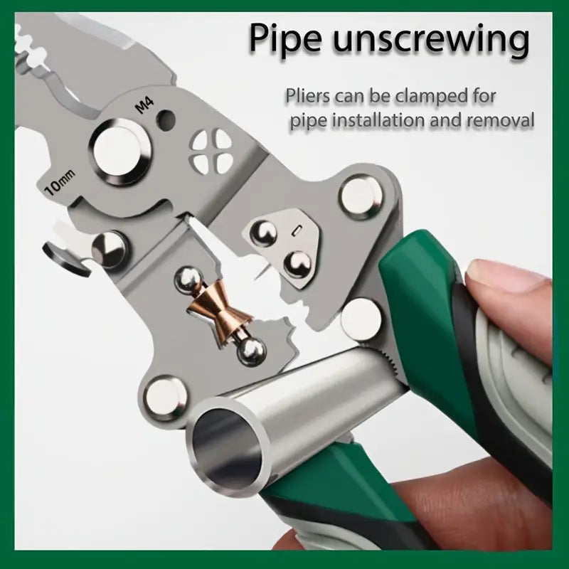 Multifunctional folding cable stripper