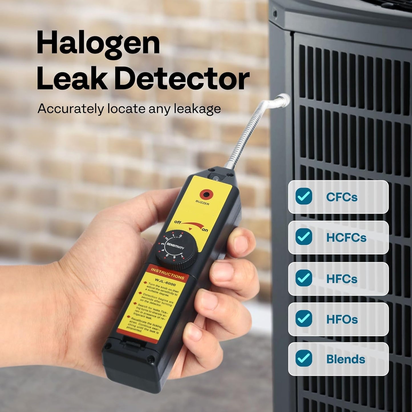 Refrigerant Halogen Leak Detector