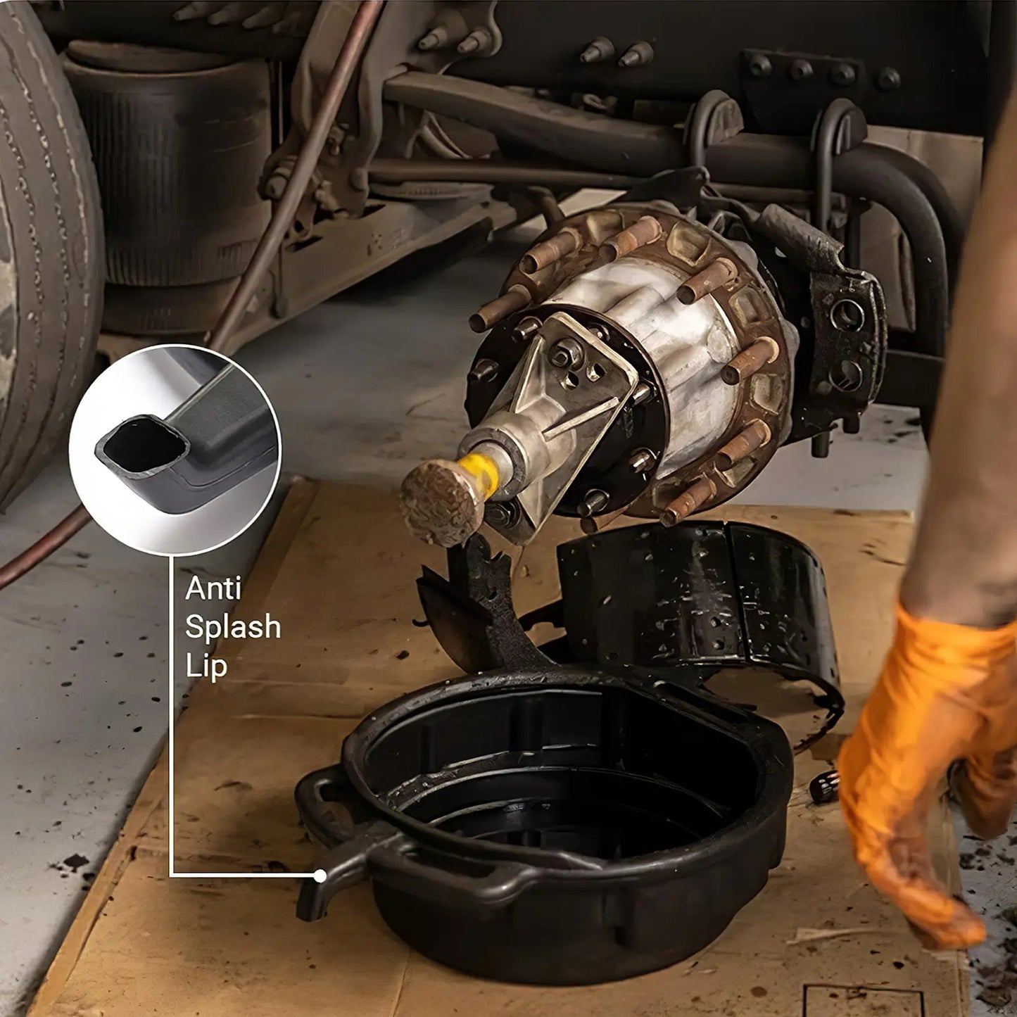 1pc Thickened Car Drain Pan-  Large Capacity Waste Engine Oil Collector