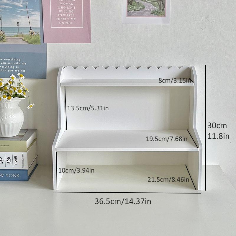 Double Layer Storage Rack, Desktop Organizer Shelf