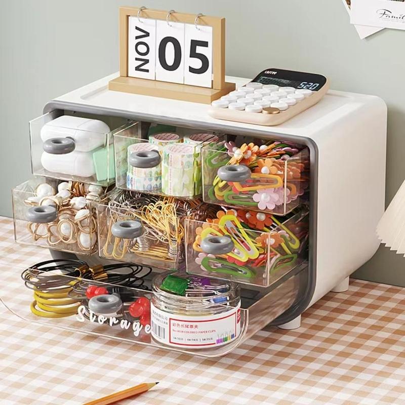 5pcs Multi Grid Large Capacity Storage Box