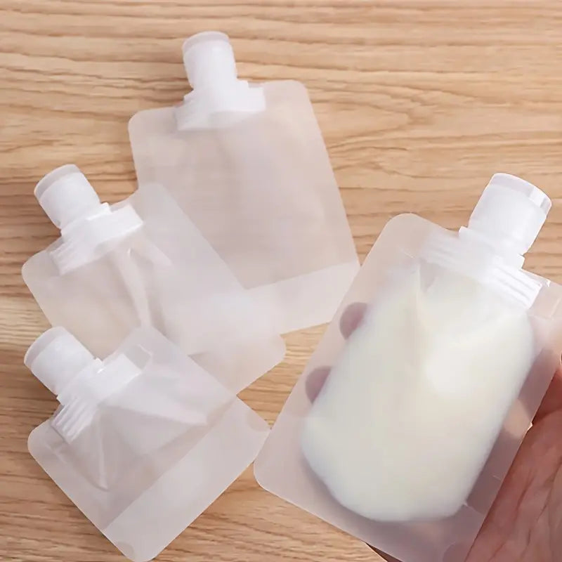 10Pcs Portable Plastic Cosmetic Squeeze Bag Suitable