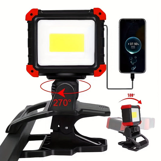 LED Rechargeable Work Light with Clamp