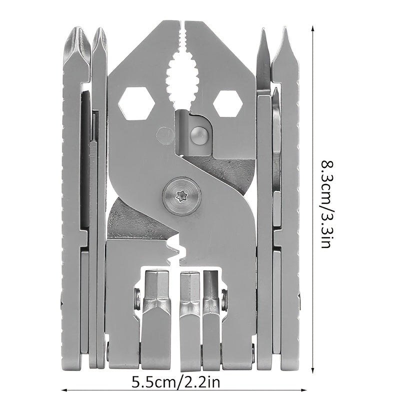 25-in-1 Stainless Steel Multitool Pliers Kit