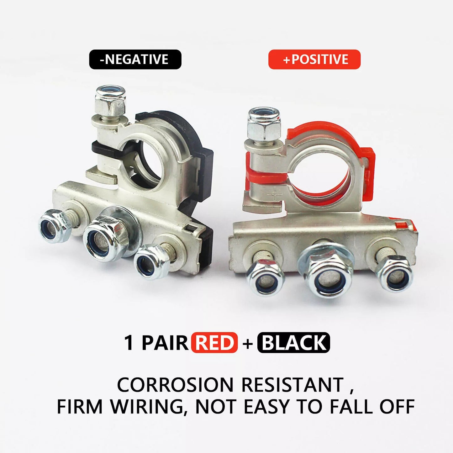 2pcs Battery Terminal Clamp Connectors