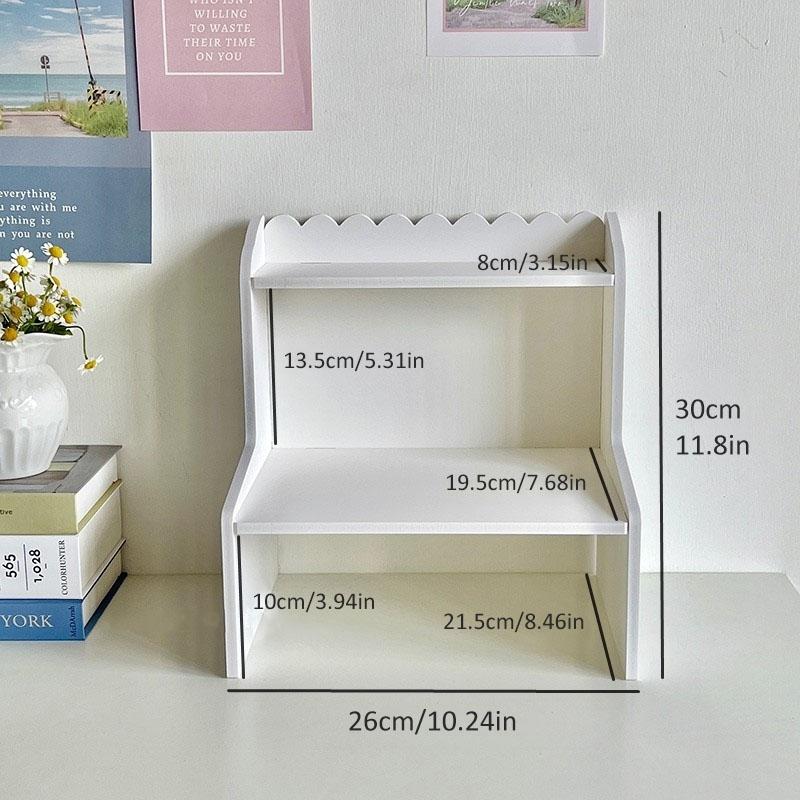 Double Layer Storage Rack, Desktop Organizer Shelf