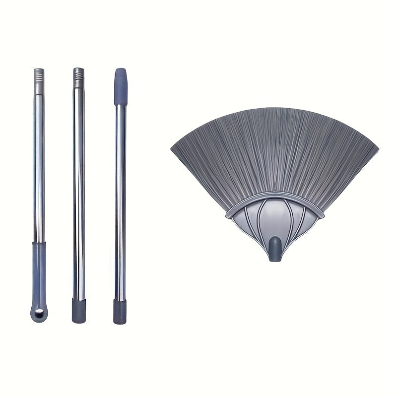 3 Sets of Wall Brooms with Telescopic Rods
