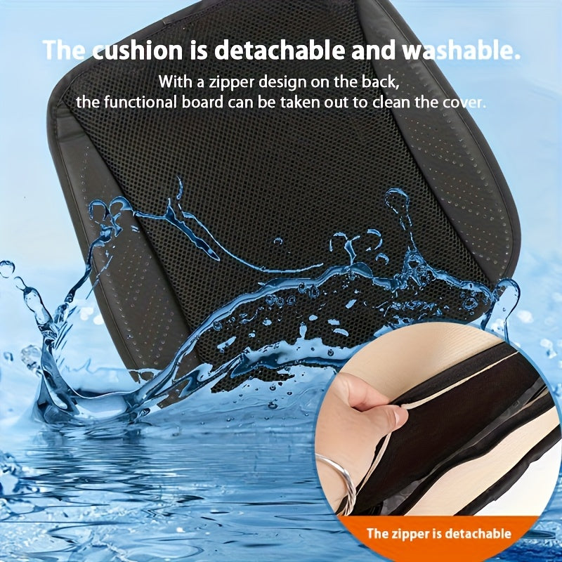 1pc Car Ventilated Seat Cushion with USB Fan