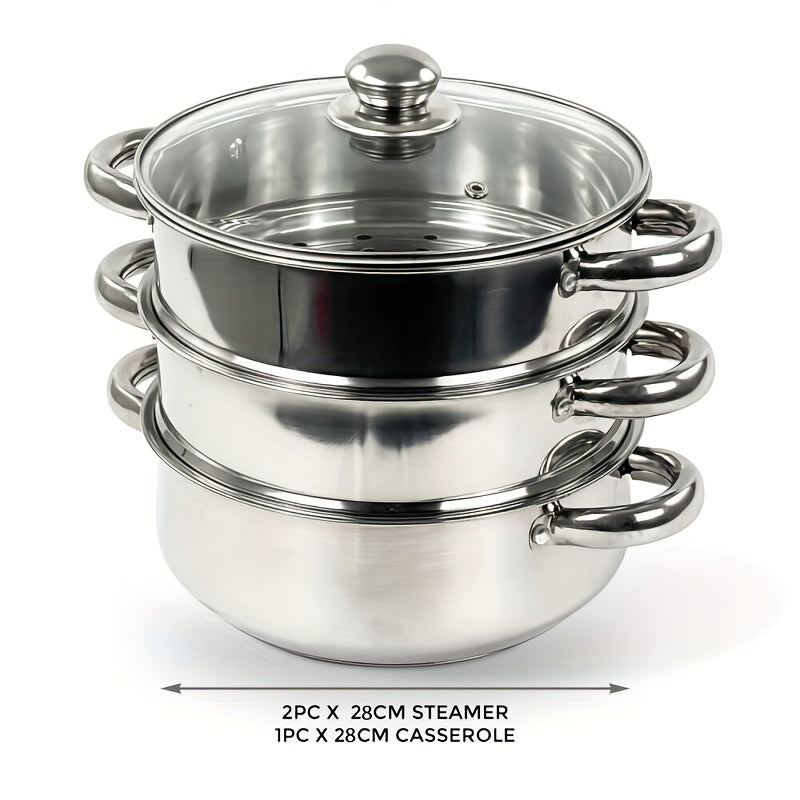 Large Capacity Stainless Steel Steamer