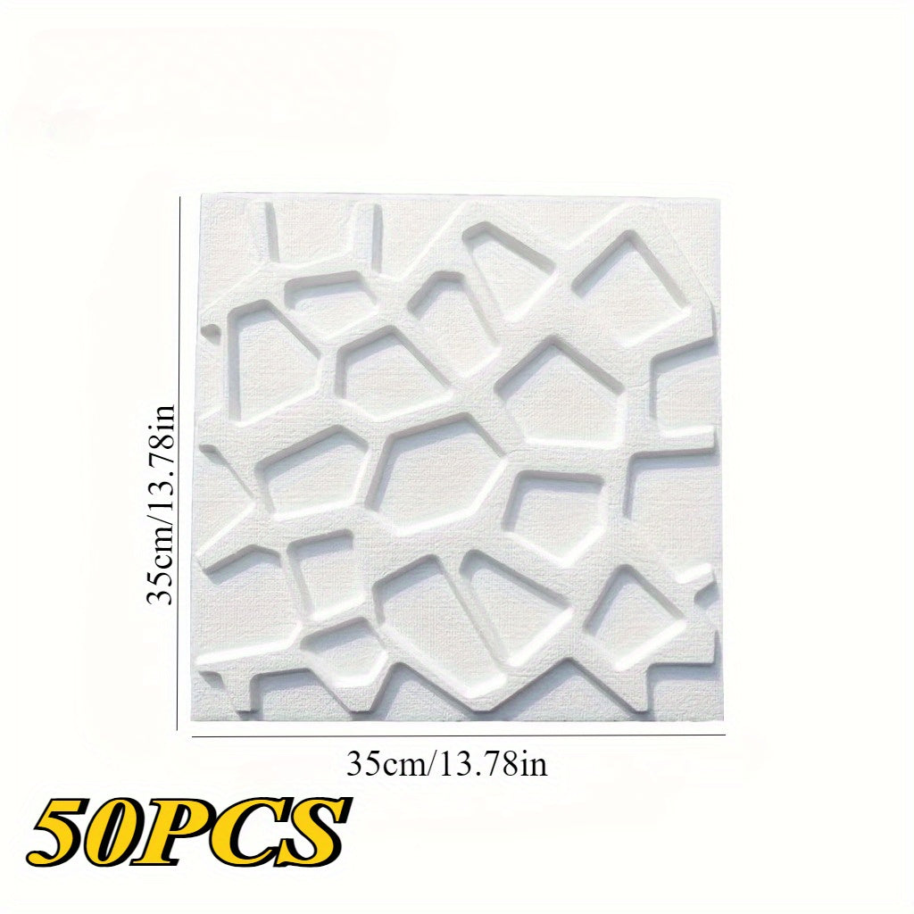 50pcs 3D Grid Stickers
