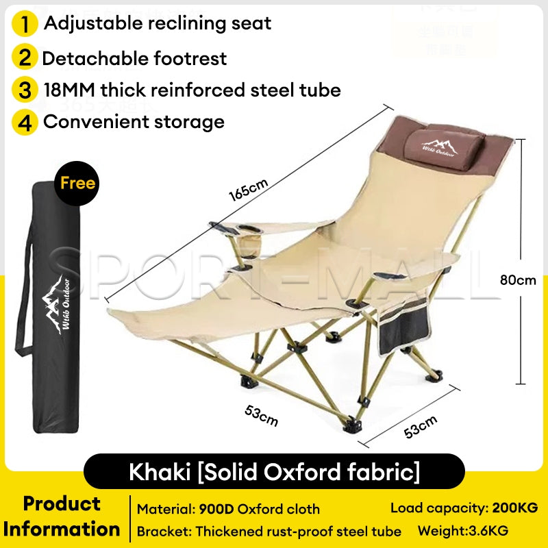 Portable Folding Recliner Lazy Chair