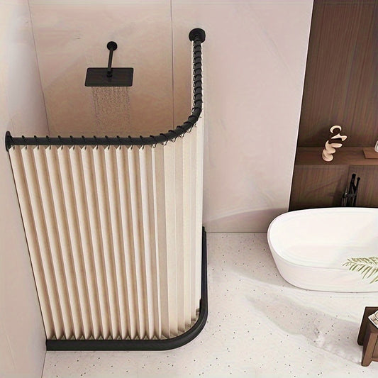 High-Temperature Resistant Polyester Foldable Bathroom Partition Curtain