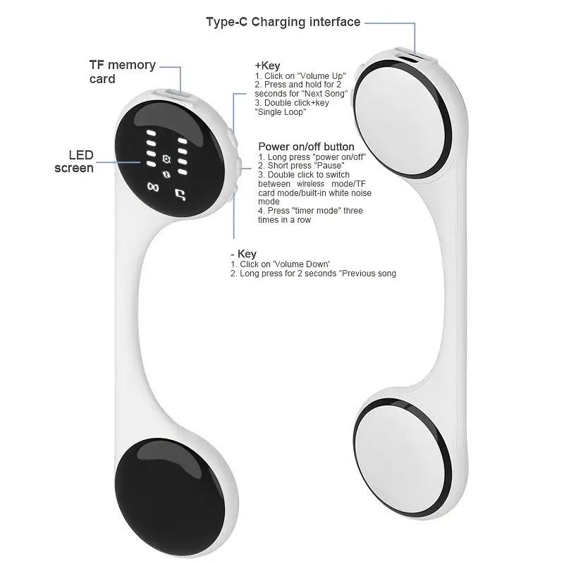 1pc Bone Conduction Wireless Speaker