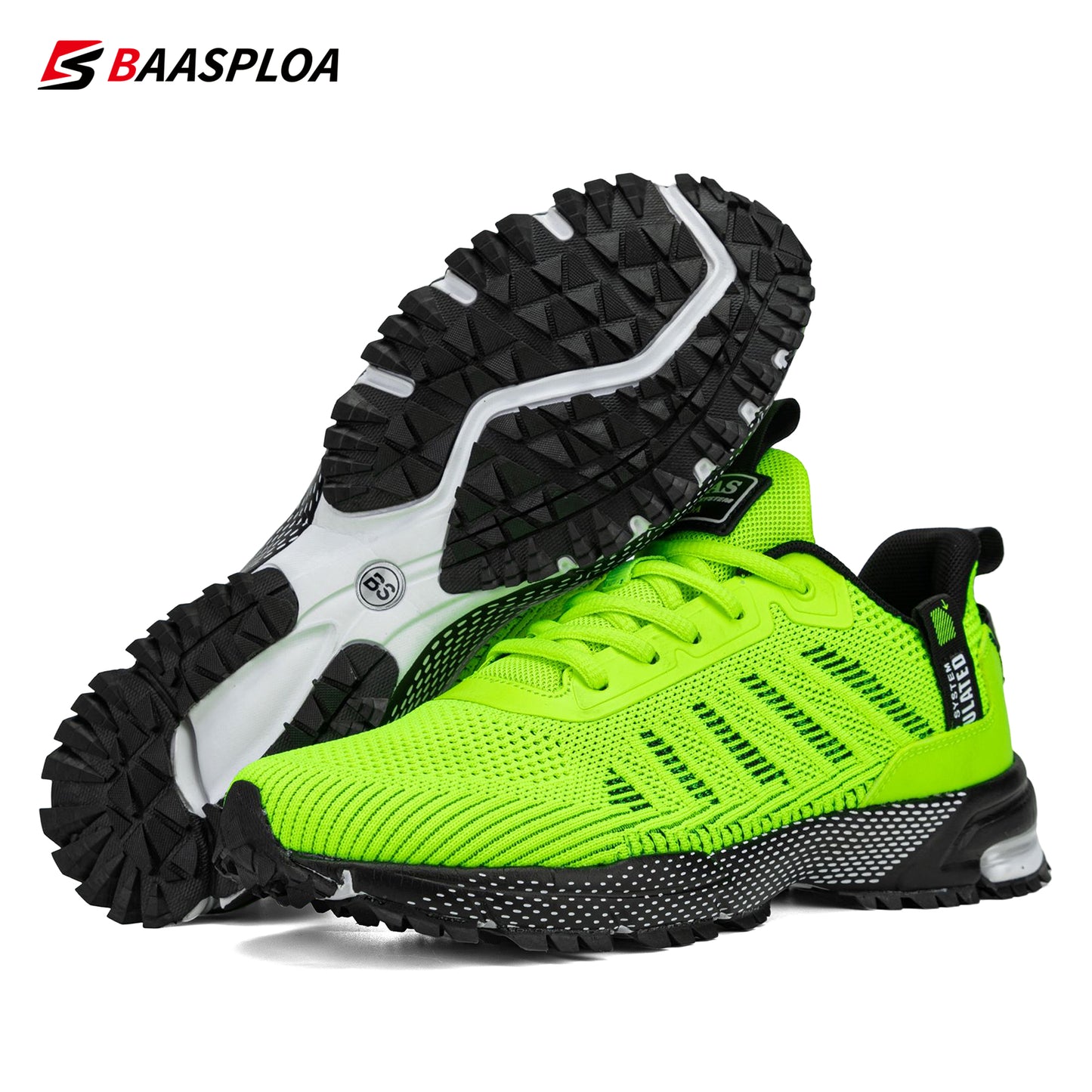 Men's casual sports shoes knitted fabric breathable