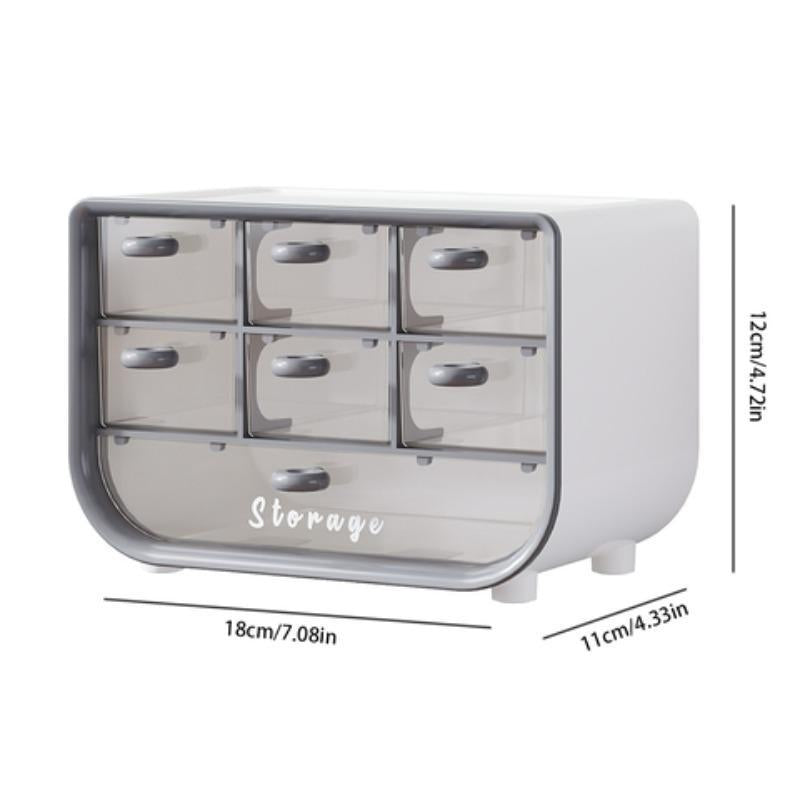 5pcs Multi Grid Large Capacity Storage Box