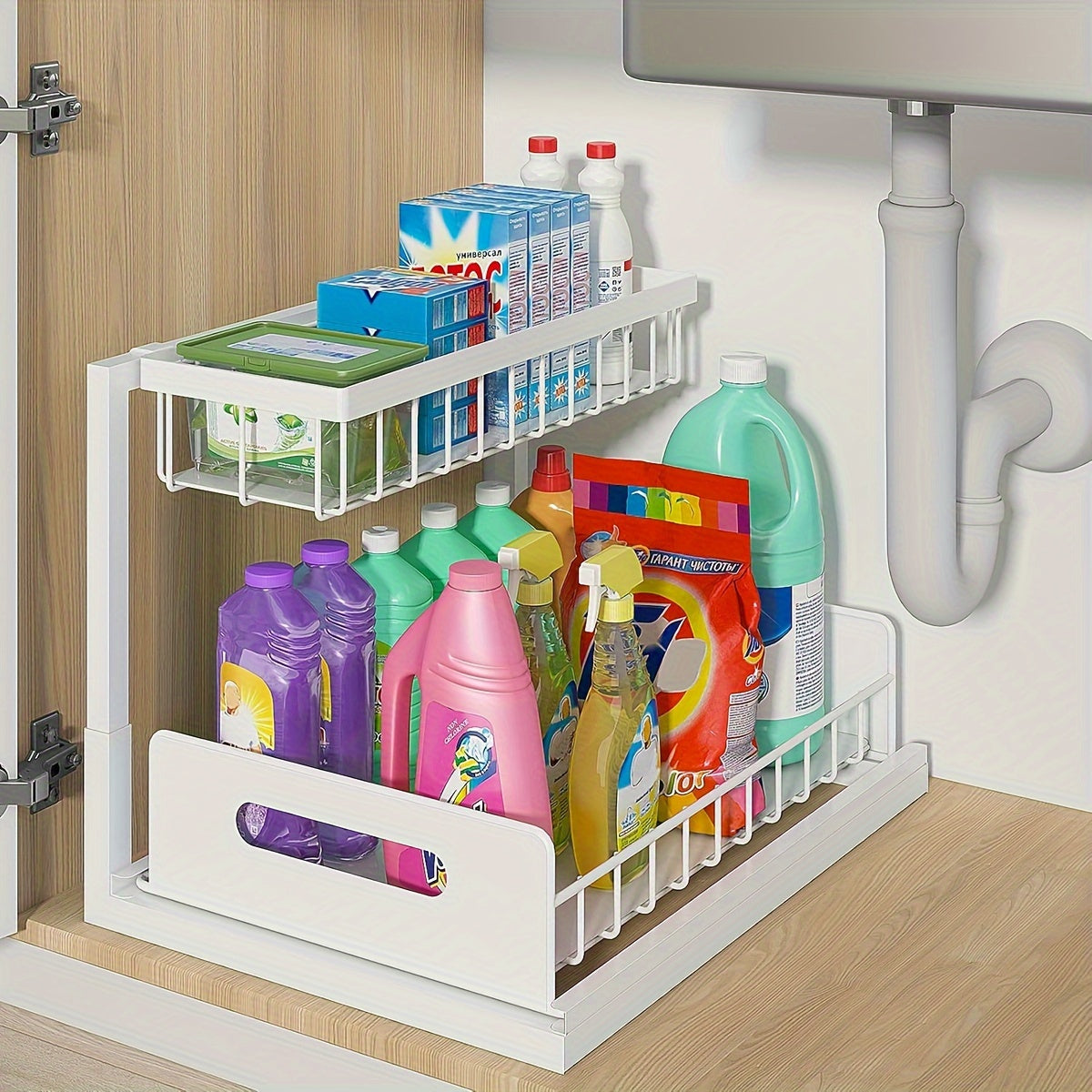 2 Tier Under Sink Organizers And Storage
