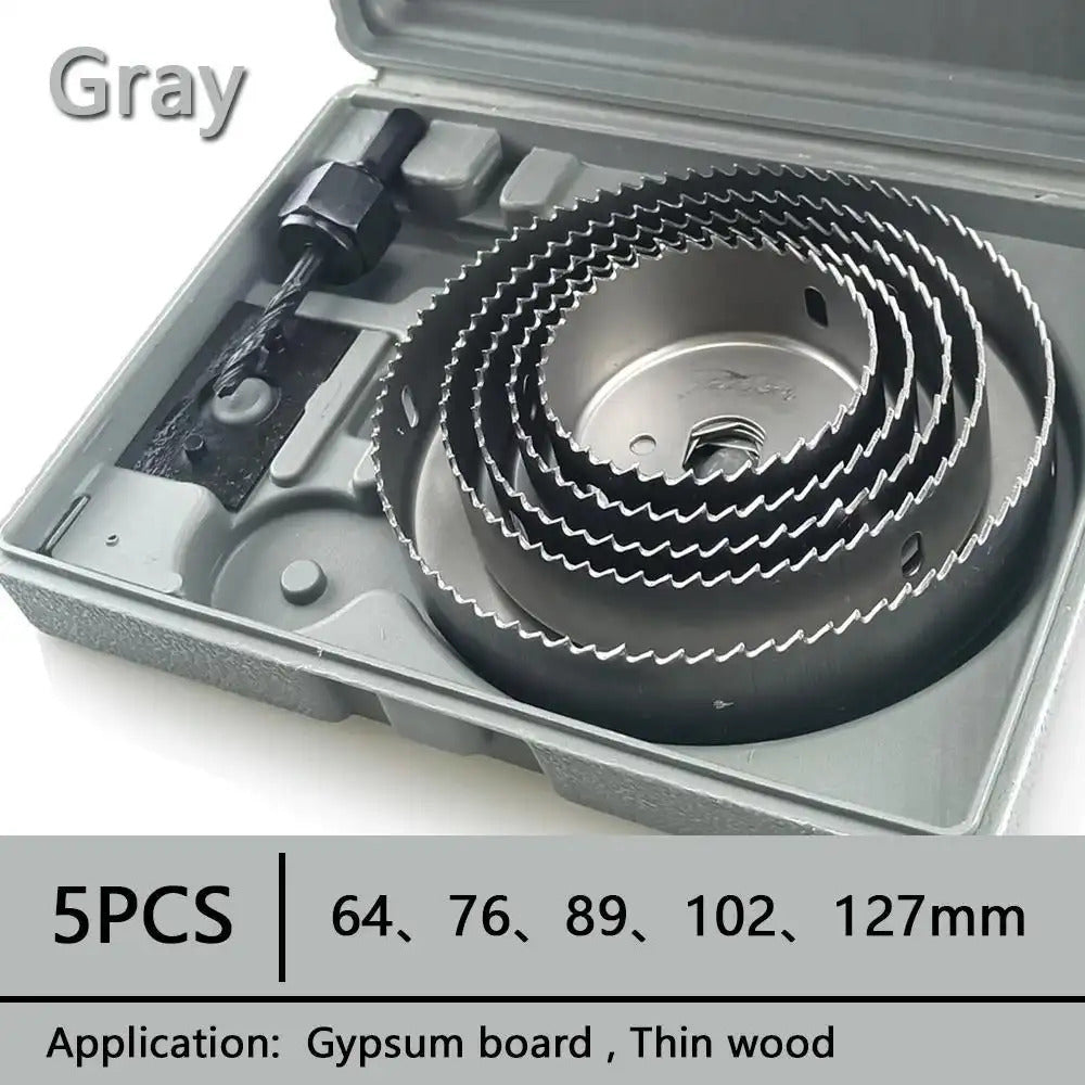 5pcs Hole Saw Set Saw Cup Wood Crown Drill Bit