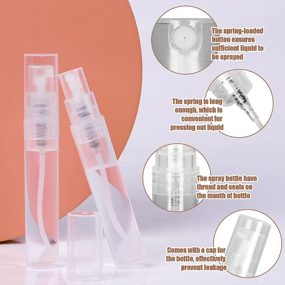 120Pcs Transparent Plastic Spray Bottle