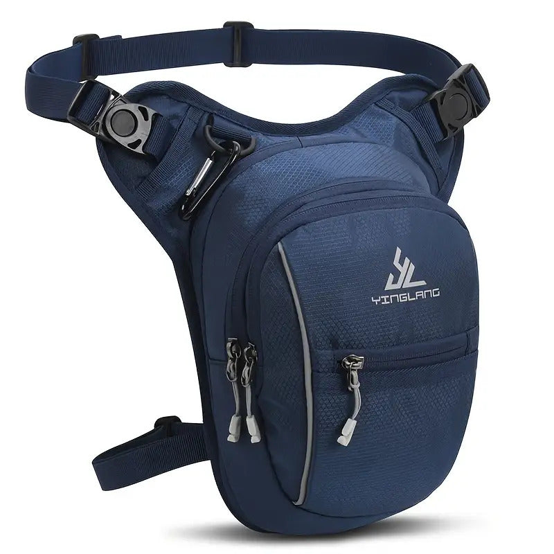 1pc Contrast-color Nylon Sports Leg Bag