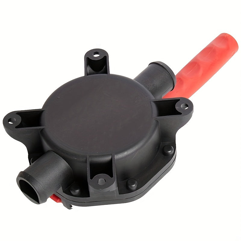 1pc Black & Red Diaphragm Type Manual Pump