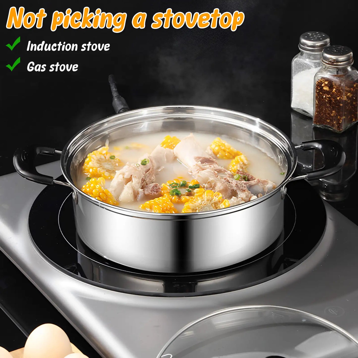 Stainless steel egg steamer multi-purpose egg steamer