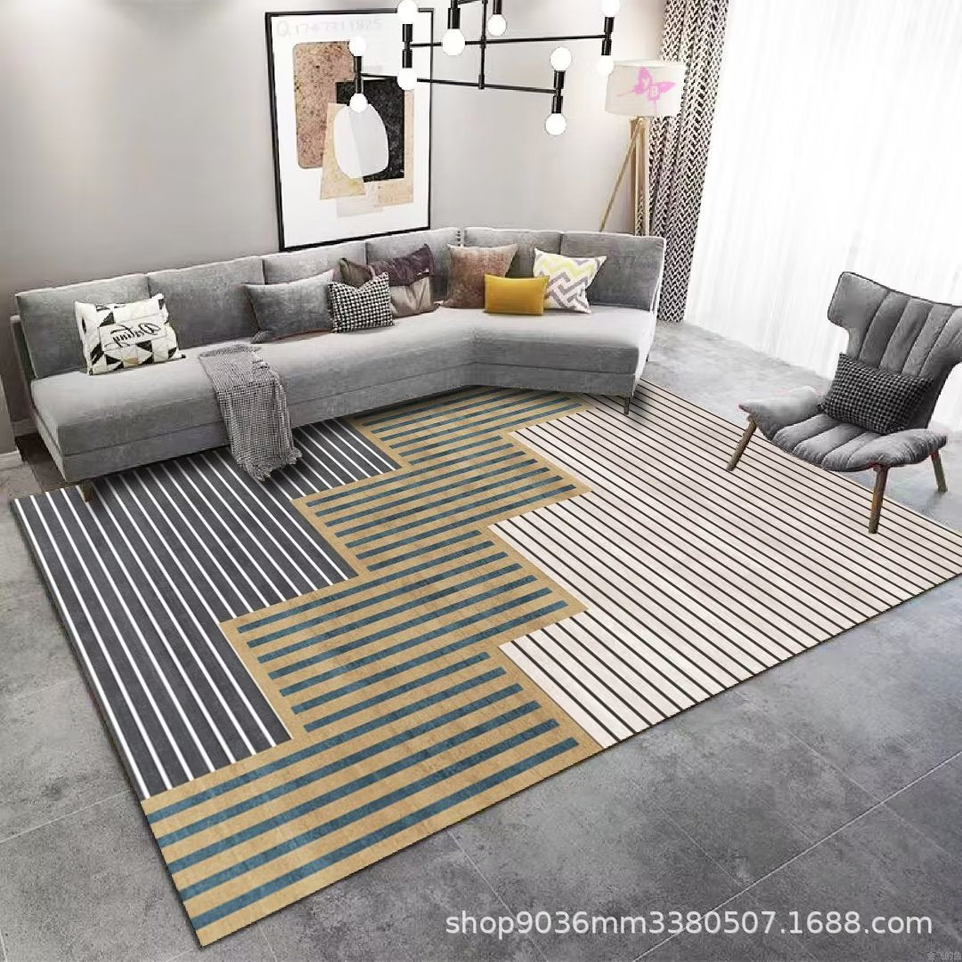 Premium 200x300cm Karpet Velvet 5D Anti-Selip dengan Corak Home Decor