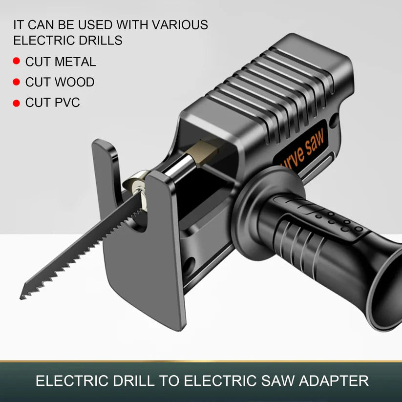 Electric drill to reciprocating saw adapter （with no machine）