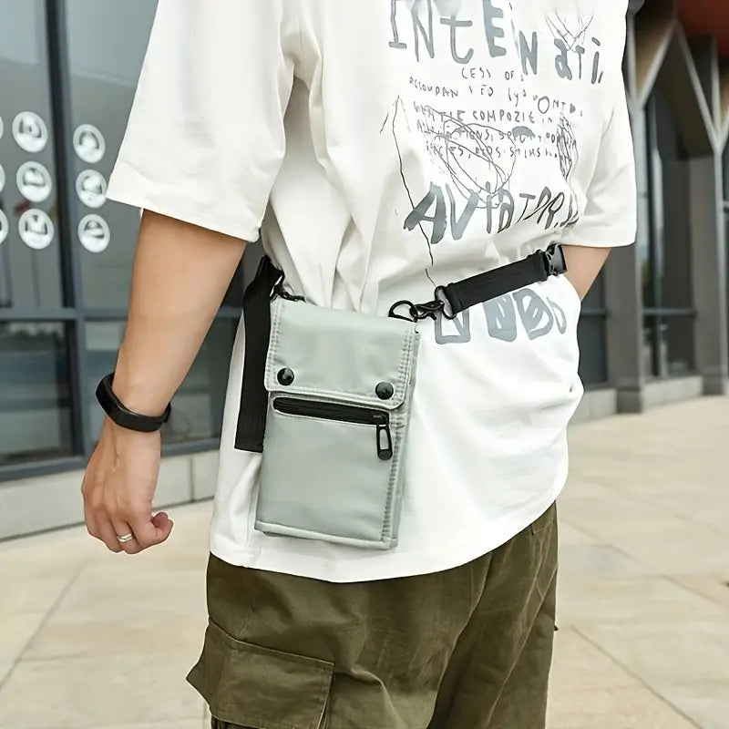 Versatile Nylon Crossbody Phone Bag with Passport Holder - Water-Resistant, Lightweight & Foldable for Travel