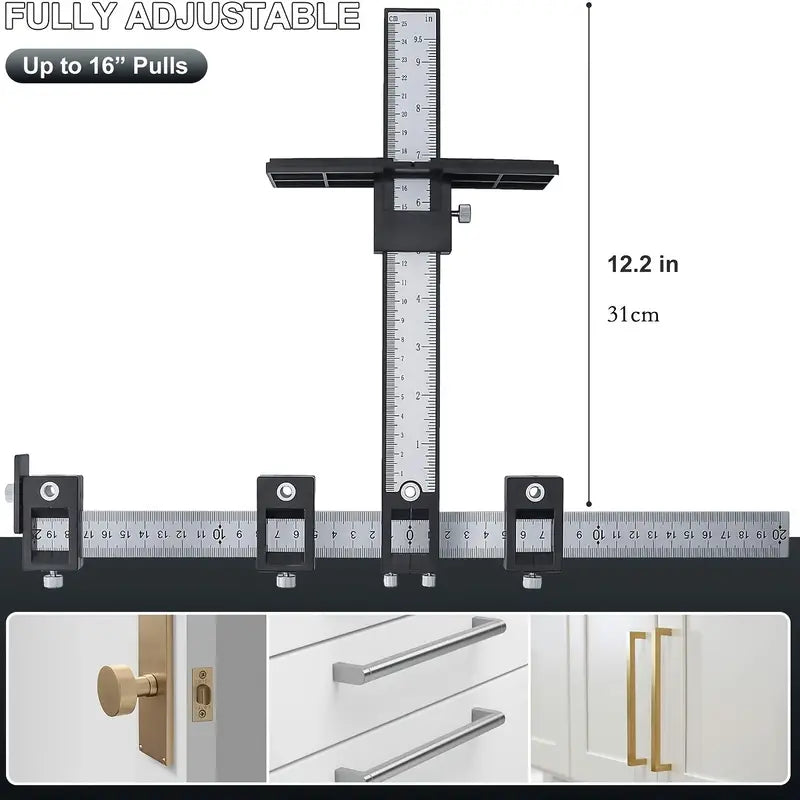 Woodworking handle punch locator