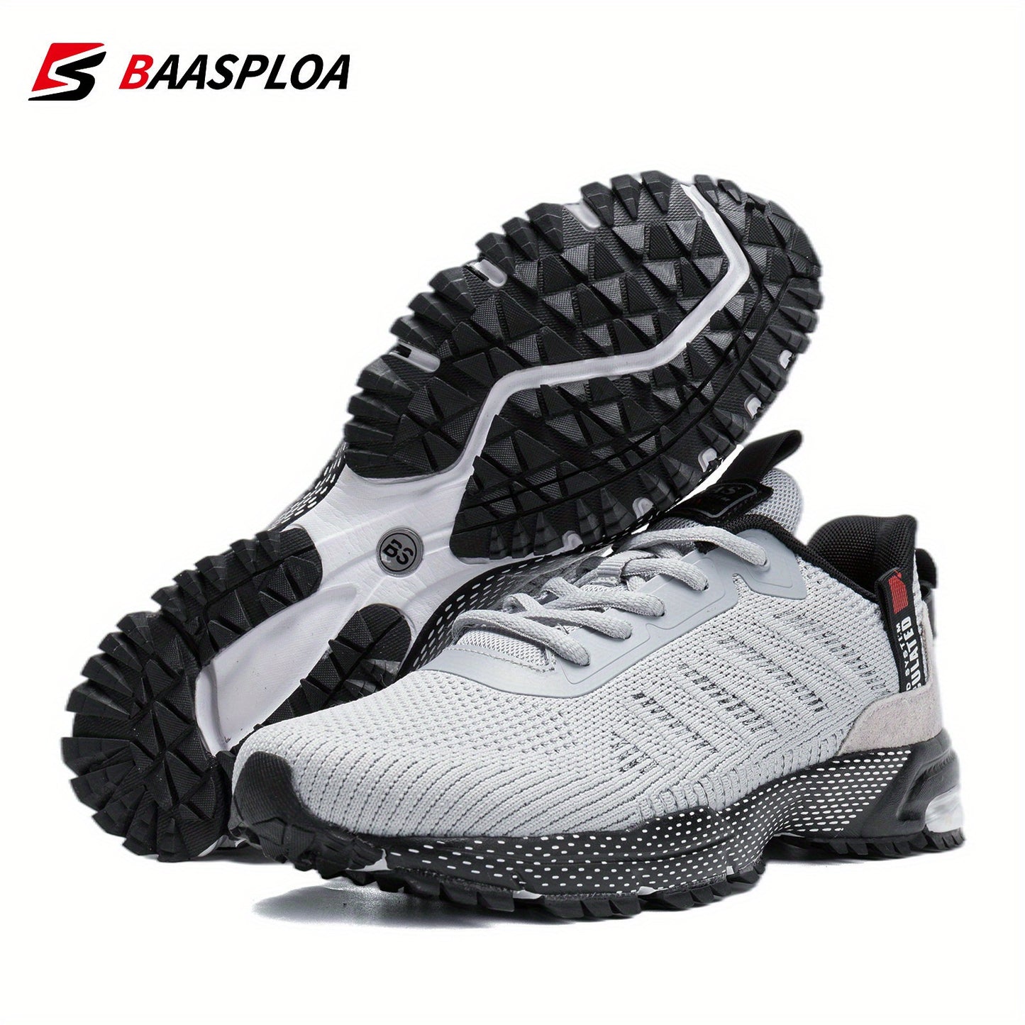 Men's casual sports shoes knitted fabric breathable