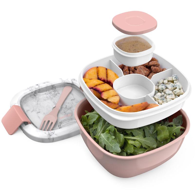 All-in-One Salad Container - Reusable Portable Salad Bowl
