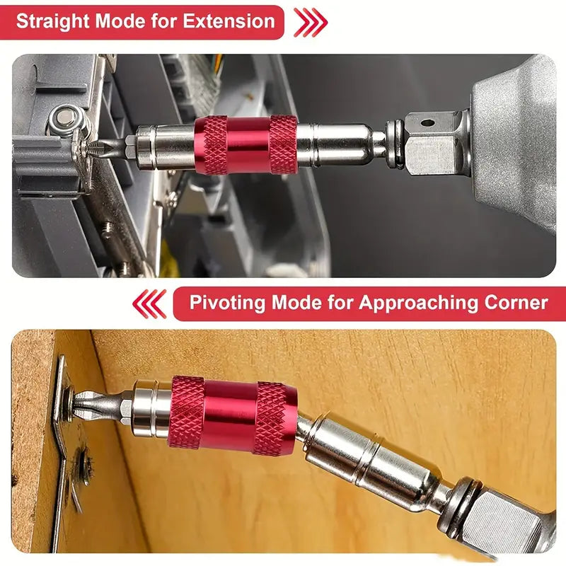 1/4" Hex Magnetic Swivel Drill Bit Holder