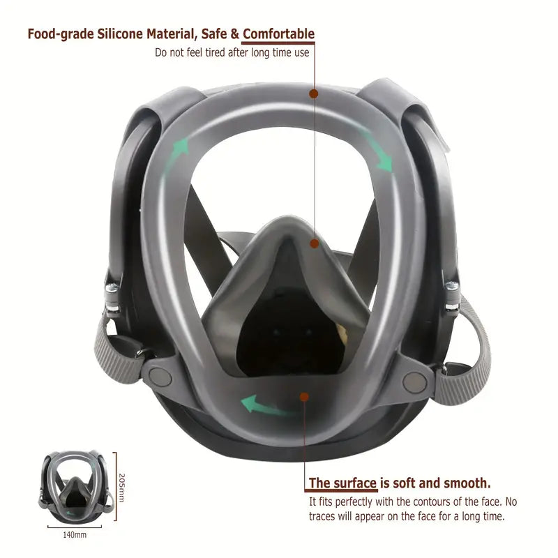 15-in-1 Ultimate Protection Full Face Respirator Gas Mask