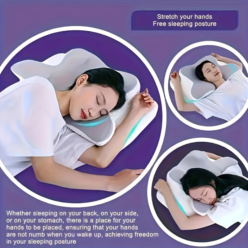 1 Butterfly-Shaped Memory Foam Pillow