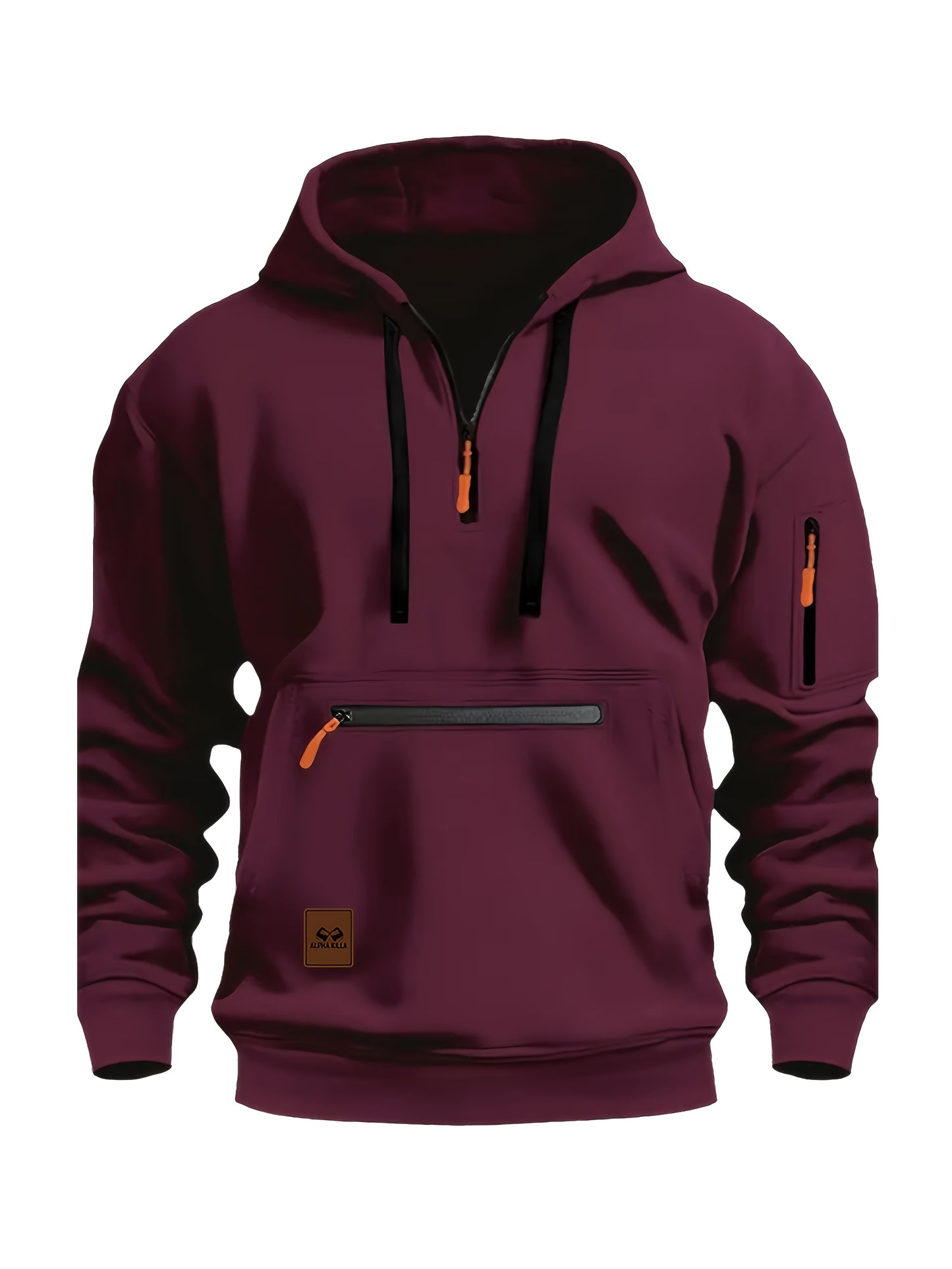 Windproof Royal Blue Fleece Hoodie