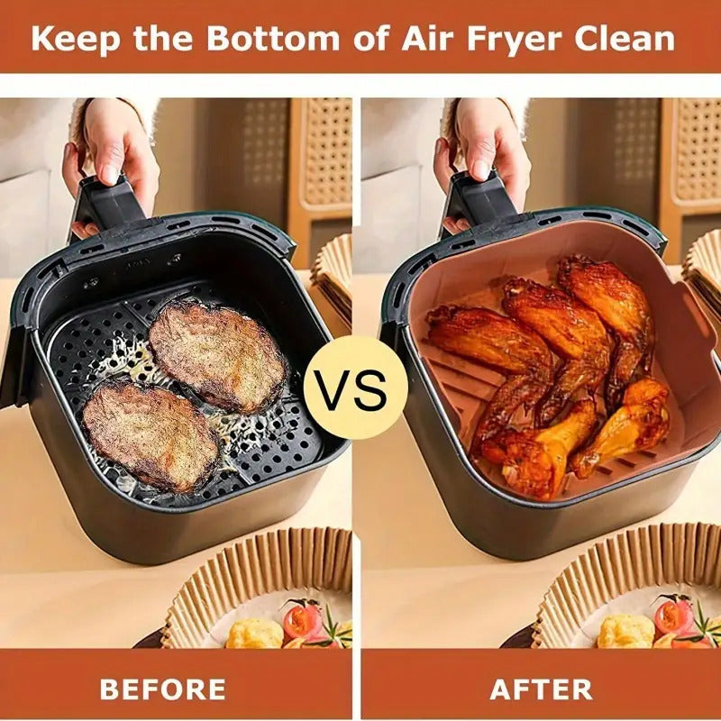 4pcs 8.27" Silicone Air Fryer Liners