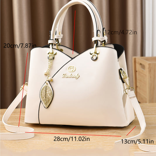 Elegant Solid Color Women’s Handbag