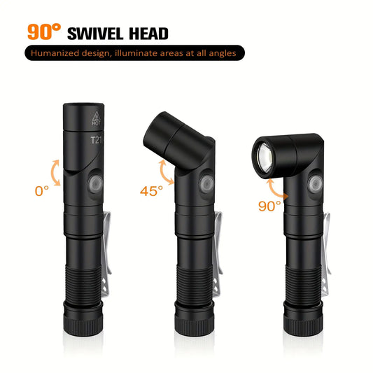 USB C Rechargeable Mini Flashlight With Clip