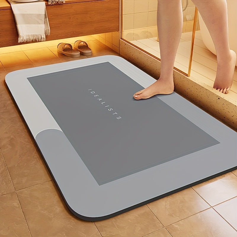 Quick-Drying, Non-Slip Super Absorbent Diatom Mud Bathroom Mat