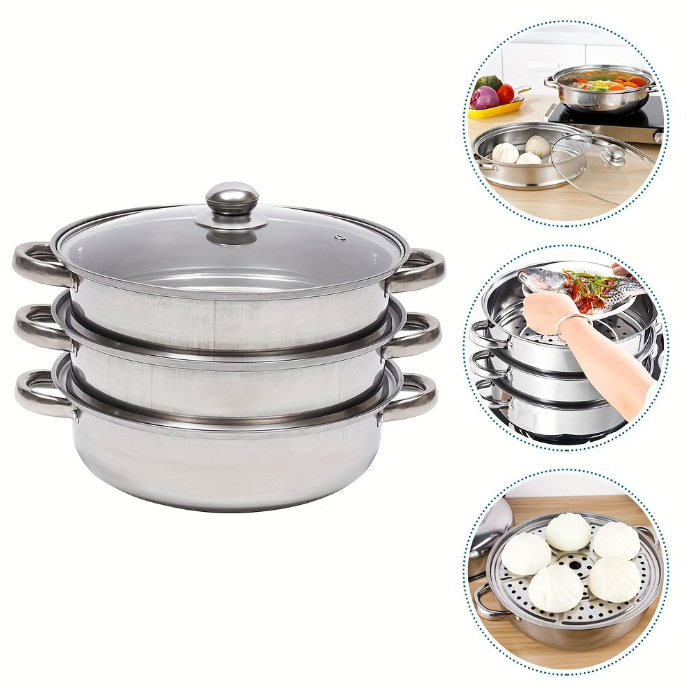 Large Capacity Stainless Steel Steamer