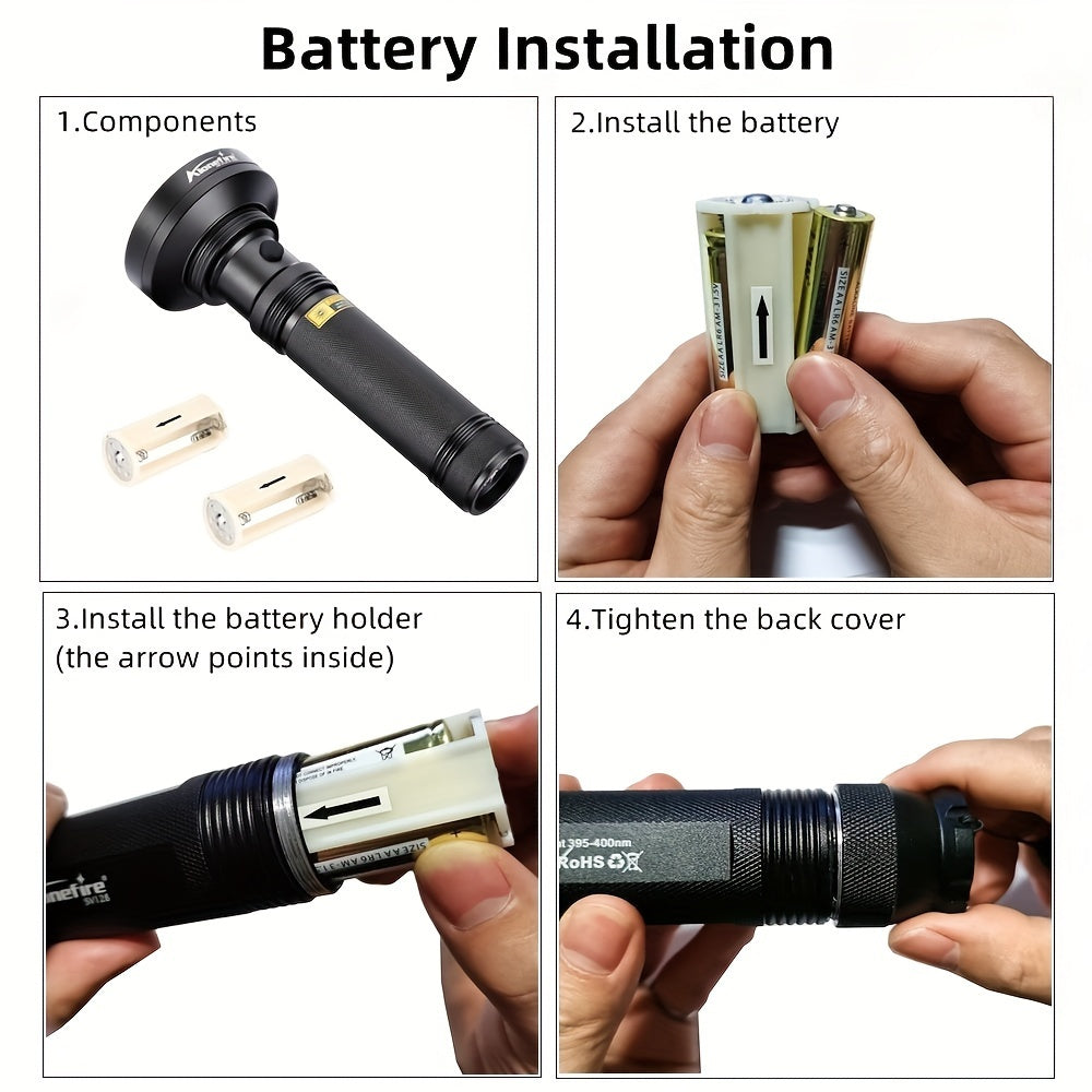New 100 LED  UV Flashlight