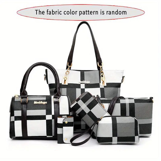 6pcs/set Large Capacity Shoulder Bag